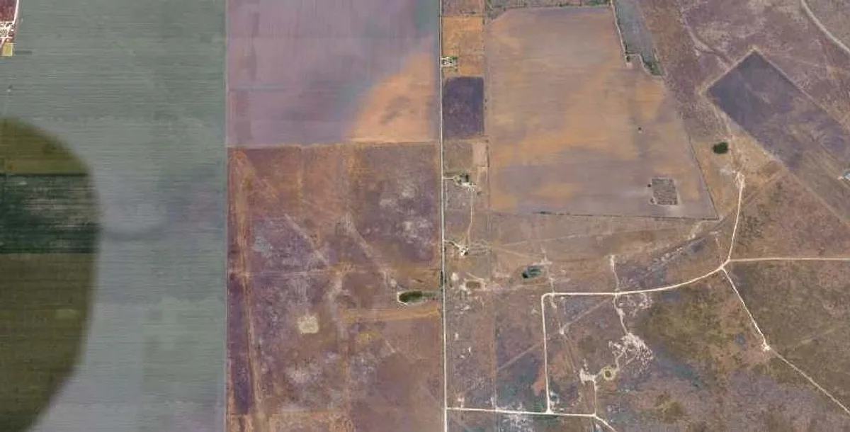 Expansion Acreage greenfield land, aerial